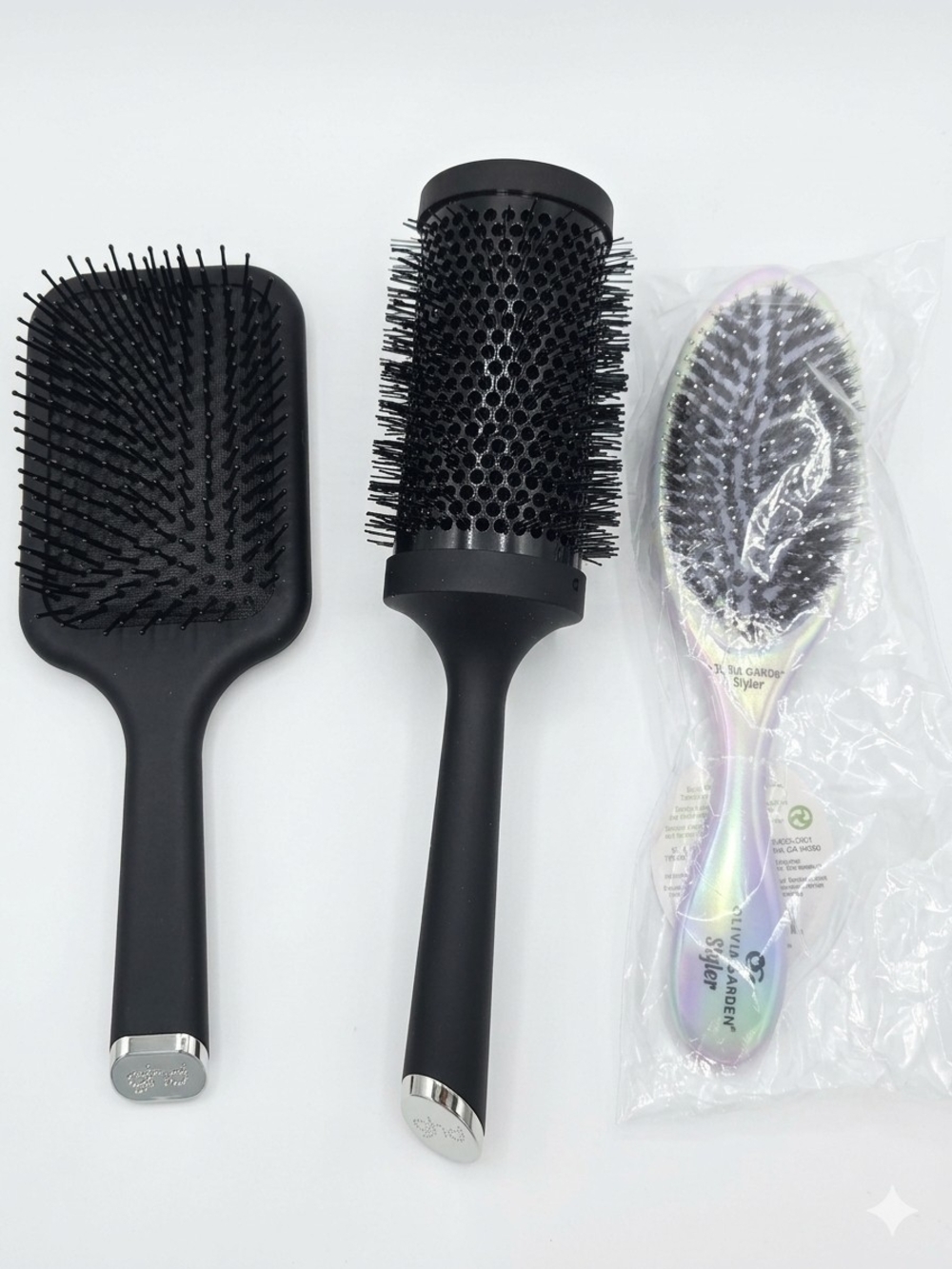 Professional Salon Hair Brush Lot - ghd & Olivia Garden.